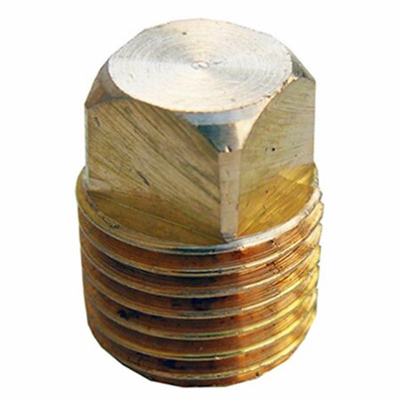 LARSEN SUPPLY CO 0.25 in. Male Pipe Thread Brass Square Head Plug, 6PK 208195